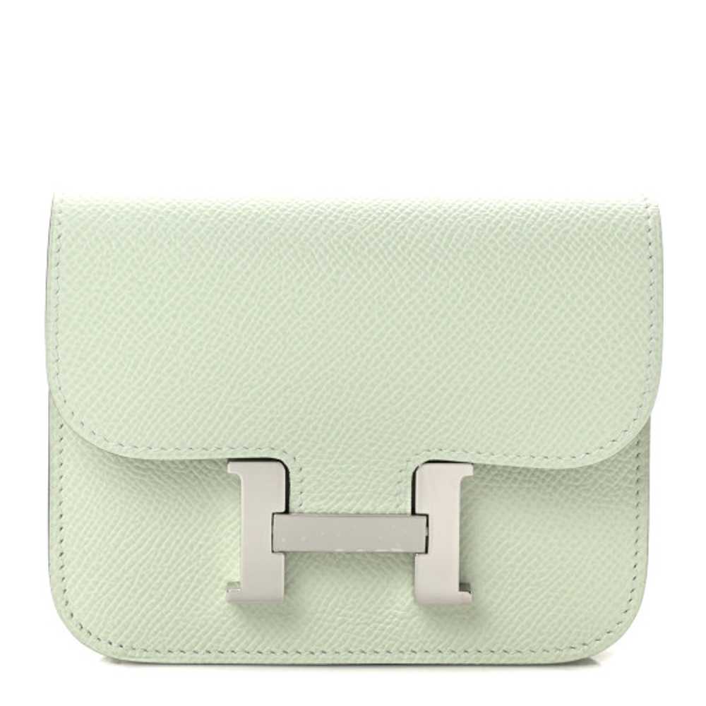 HERMES Epsom Constance Slim Wallet Vert Fizz - image 1