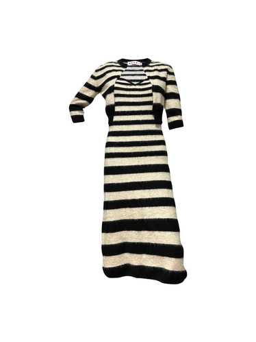 Marni MARNI Striped Knit Midi Dress and Cropped Ca