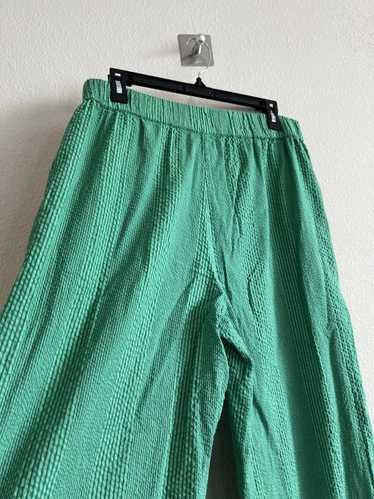 Free People Free People Green Wide Leg Pants Trous