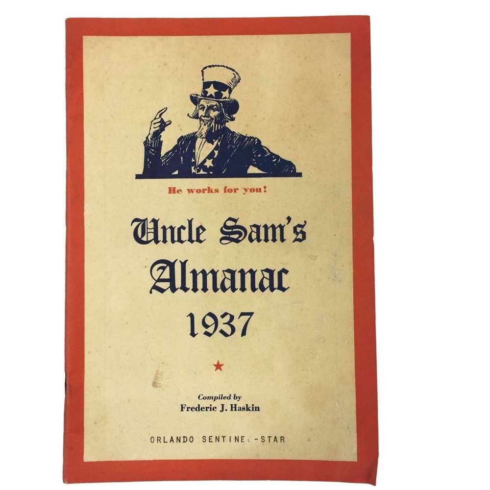 Other Vintage Almanac Uncle Sams 1937 Compiled by… - image 1