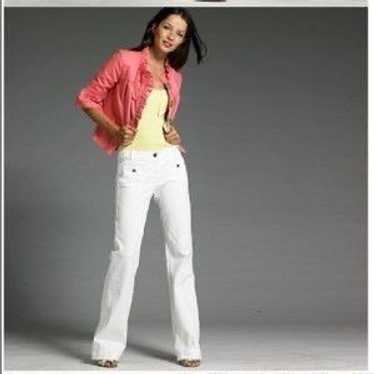 J.Crew J.Crew White Cotton City Fit Flare White D… - image 1