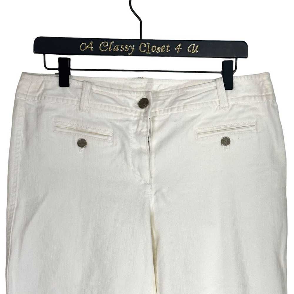 J.Crew J.Crew White Cotton City Fit Flare White D… - image 4