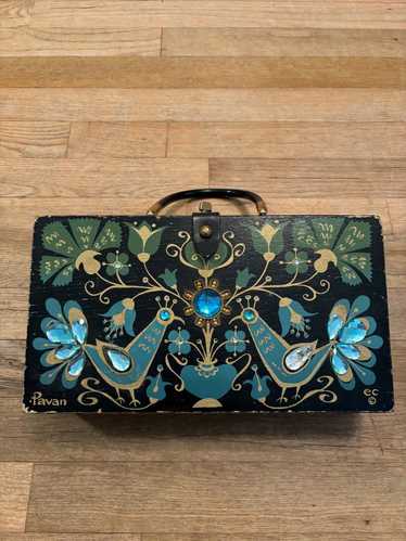 Enid Collins Original Pavan Birds Box Purse 1960s 