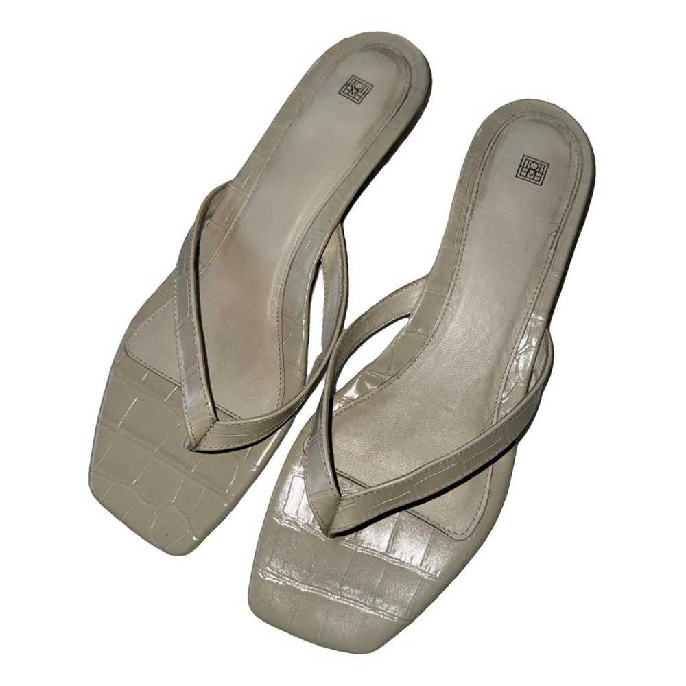 Totême Flip-Flop Heel leather sandal - image 1