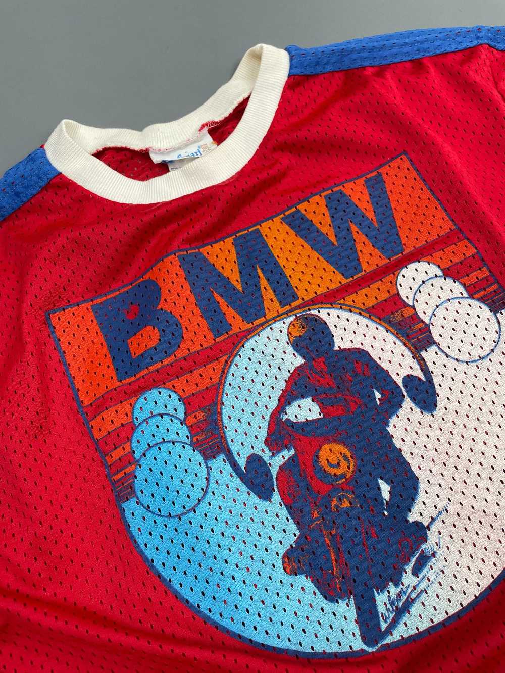 RETRO MESH BMW MOTORCROSS GRAPHIC SHIRT - image 3