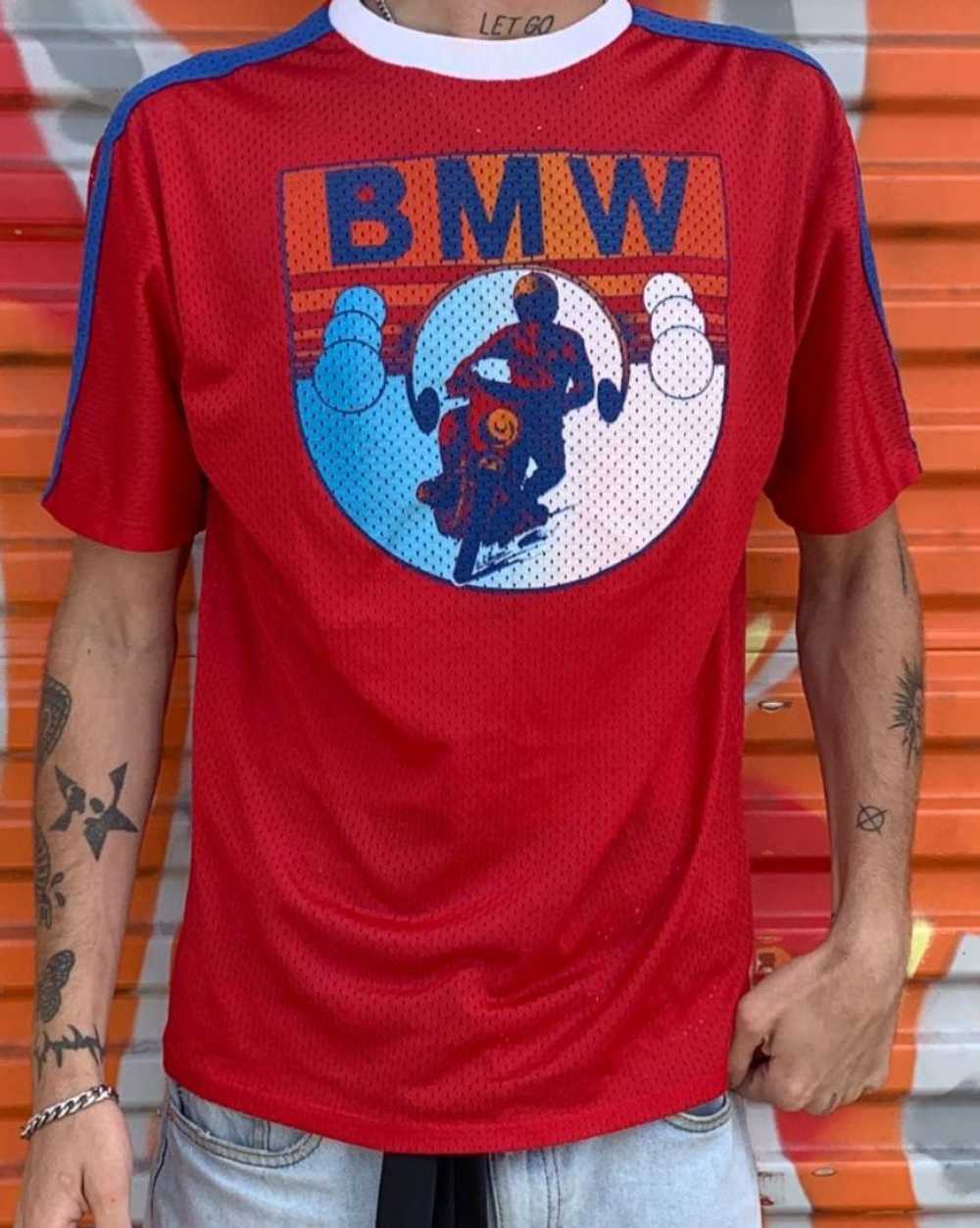 RETRO MESH BMW MOTORCROSS GRAPHIC SHIRT - image 7