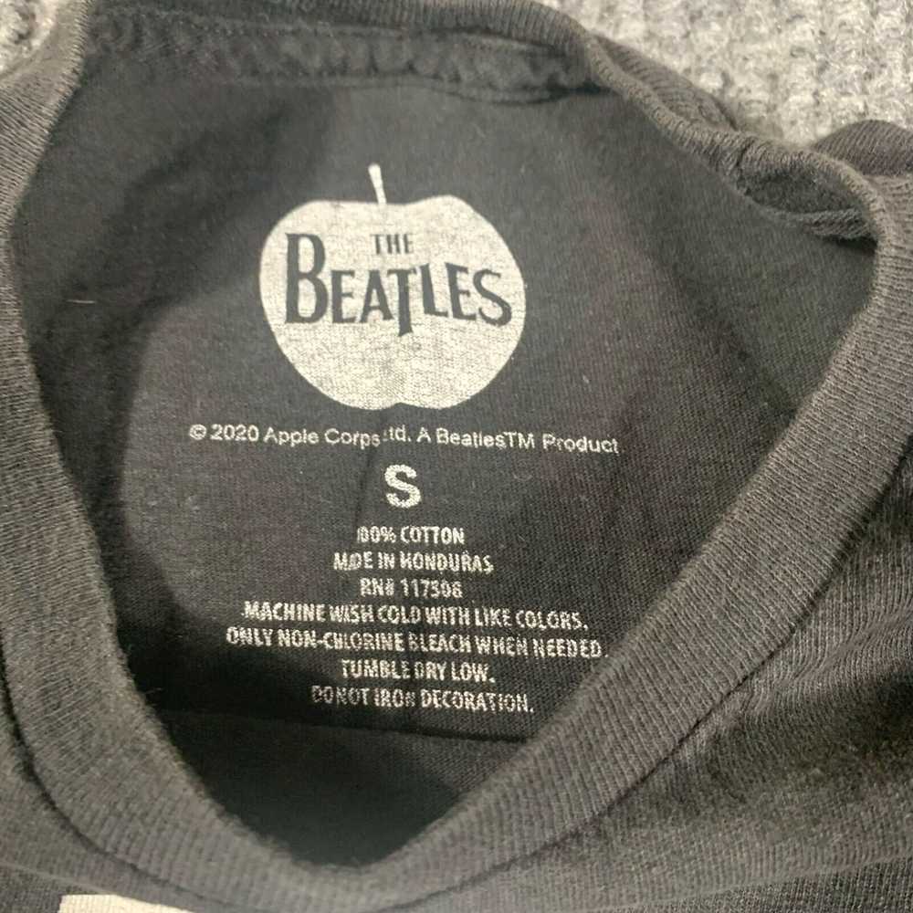 Apple The Beatles T Shirt Womens Small Black Appl… - image 2