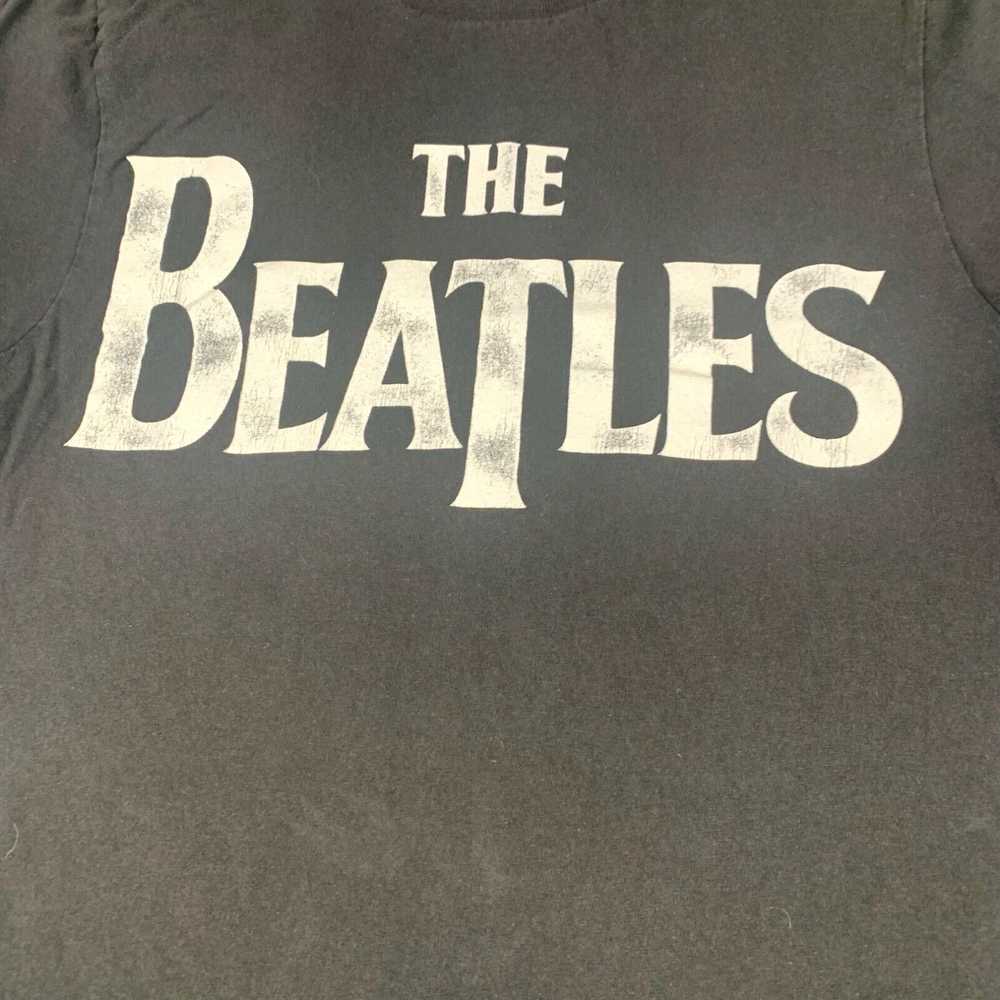 Apple The Beatles T Shirt Womens Small Black Appl… - image 3