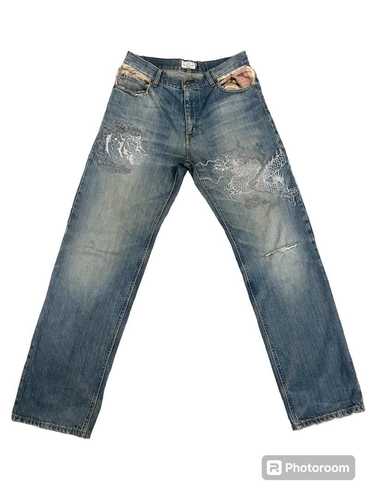 Distressed Denim × Japanese Brand Vintage Kara Ku… - image 1