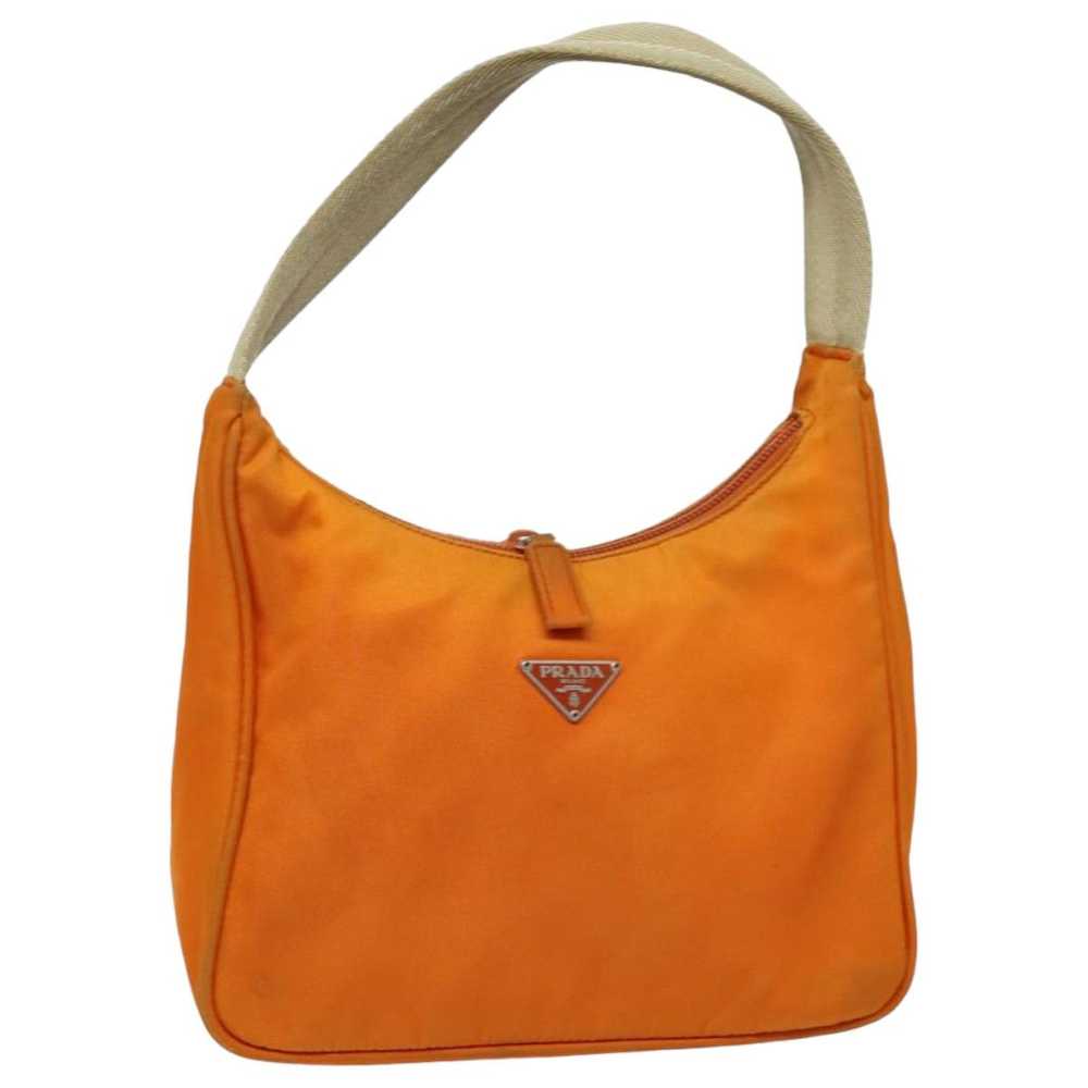 Prada PRADA Hand Bag Nylon Orange Auth 82882 - image 1