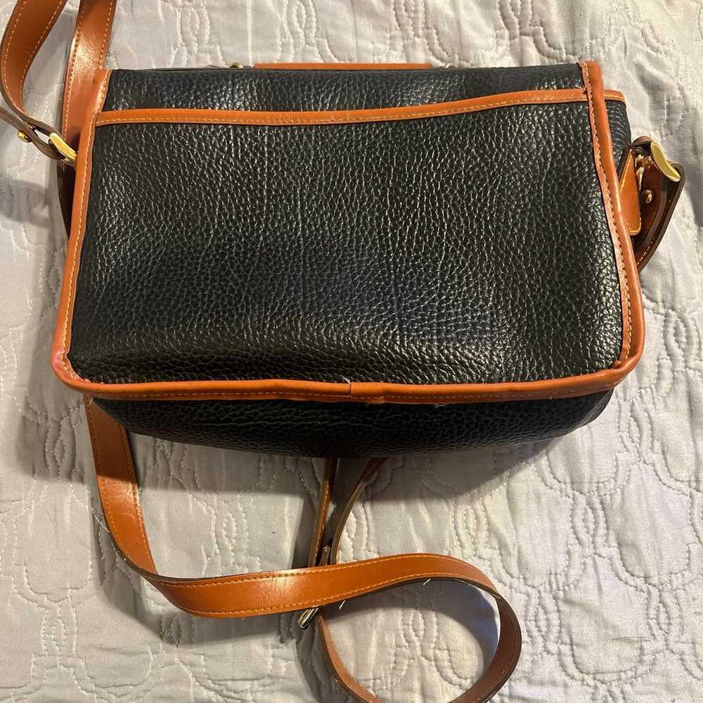 Vintage Dooney and Bourke black and brown crossbo… - image 5