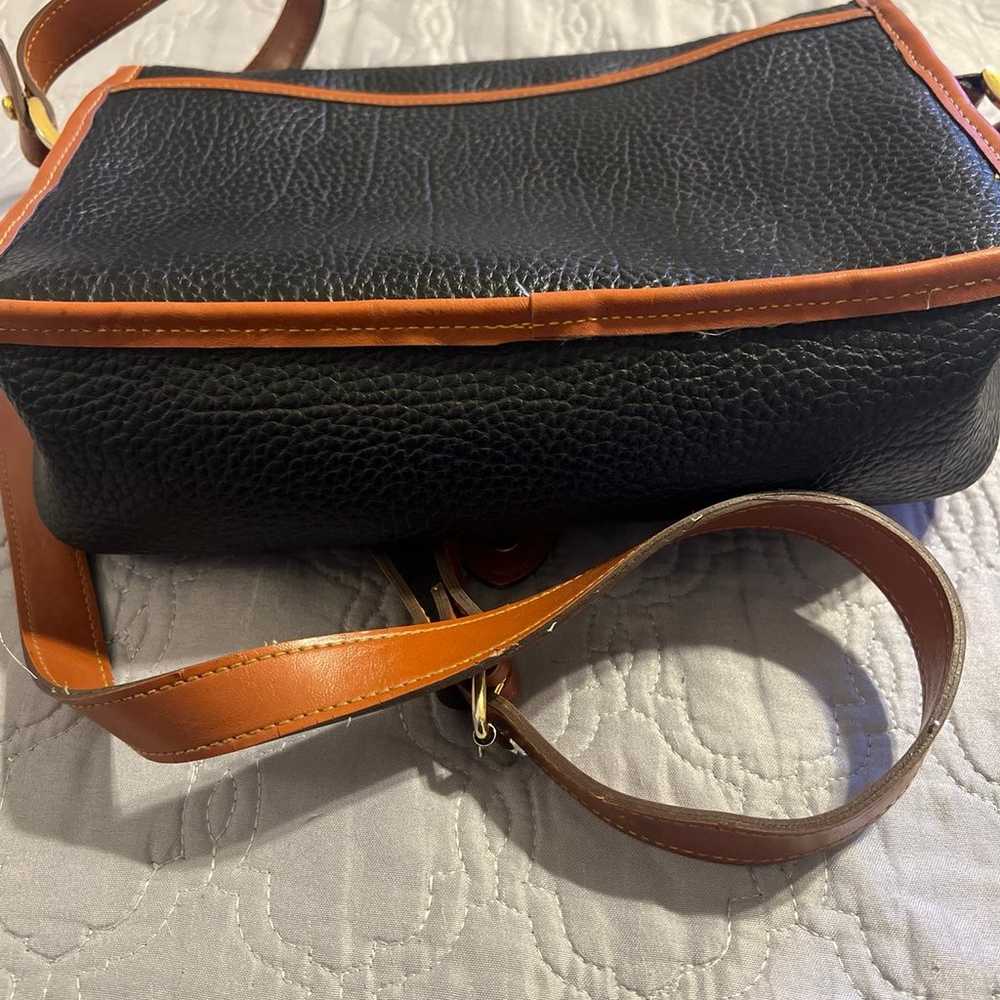 Vintage Dooney and Bourke black and brown crossbo… - image 6