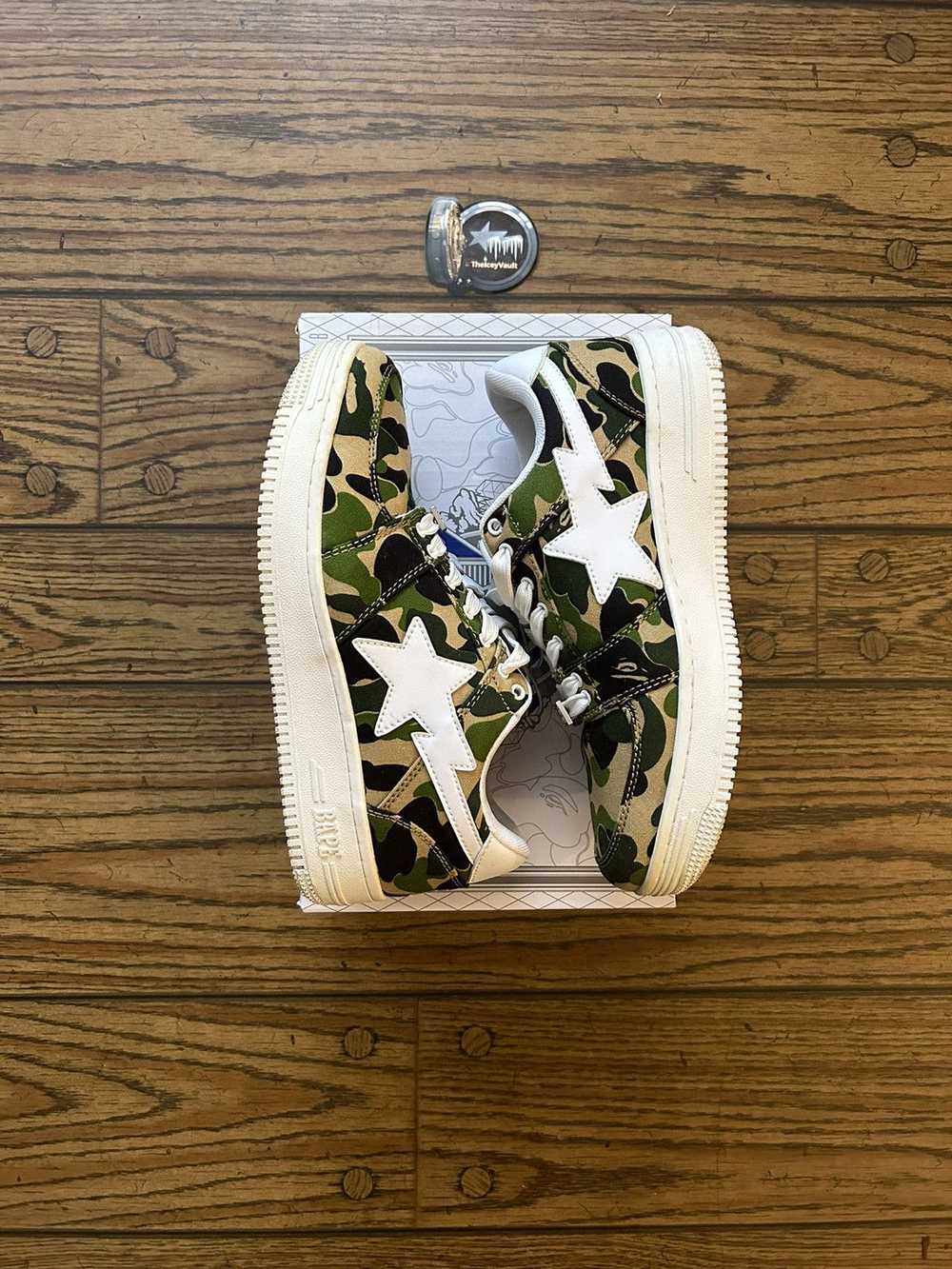 Bape Bape Green ABC Camo Bapestas - image 1