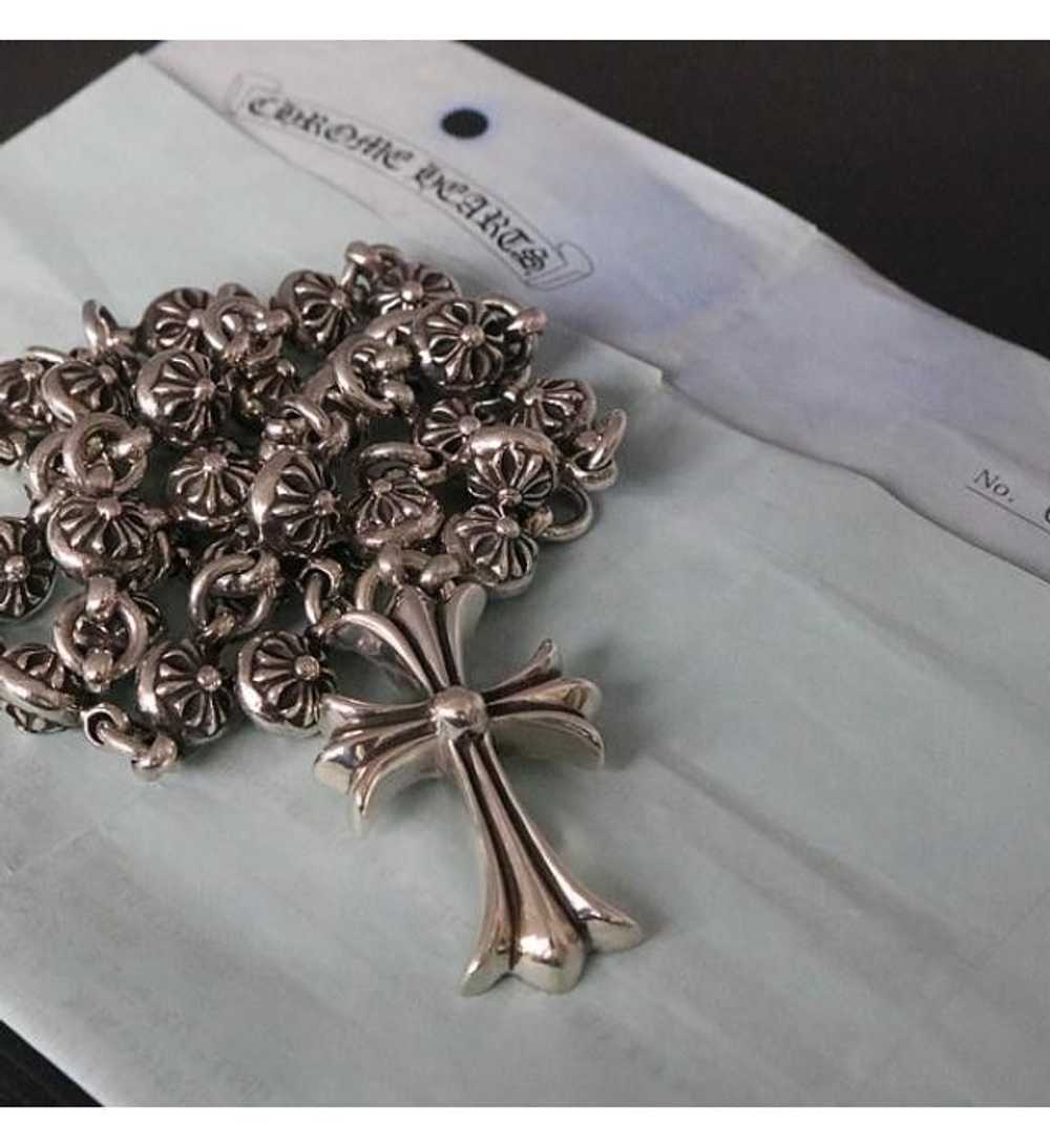 Chrome Hearts Chrome Hearts Small Cross Ball Neck… - image 4