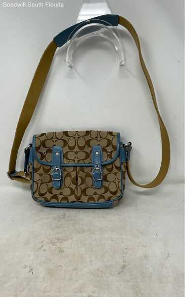 Coach Womens Brown And Blue Handbag