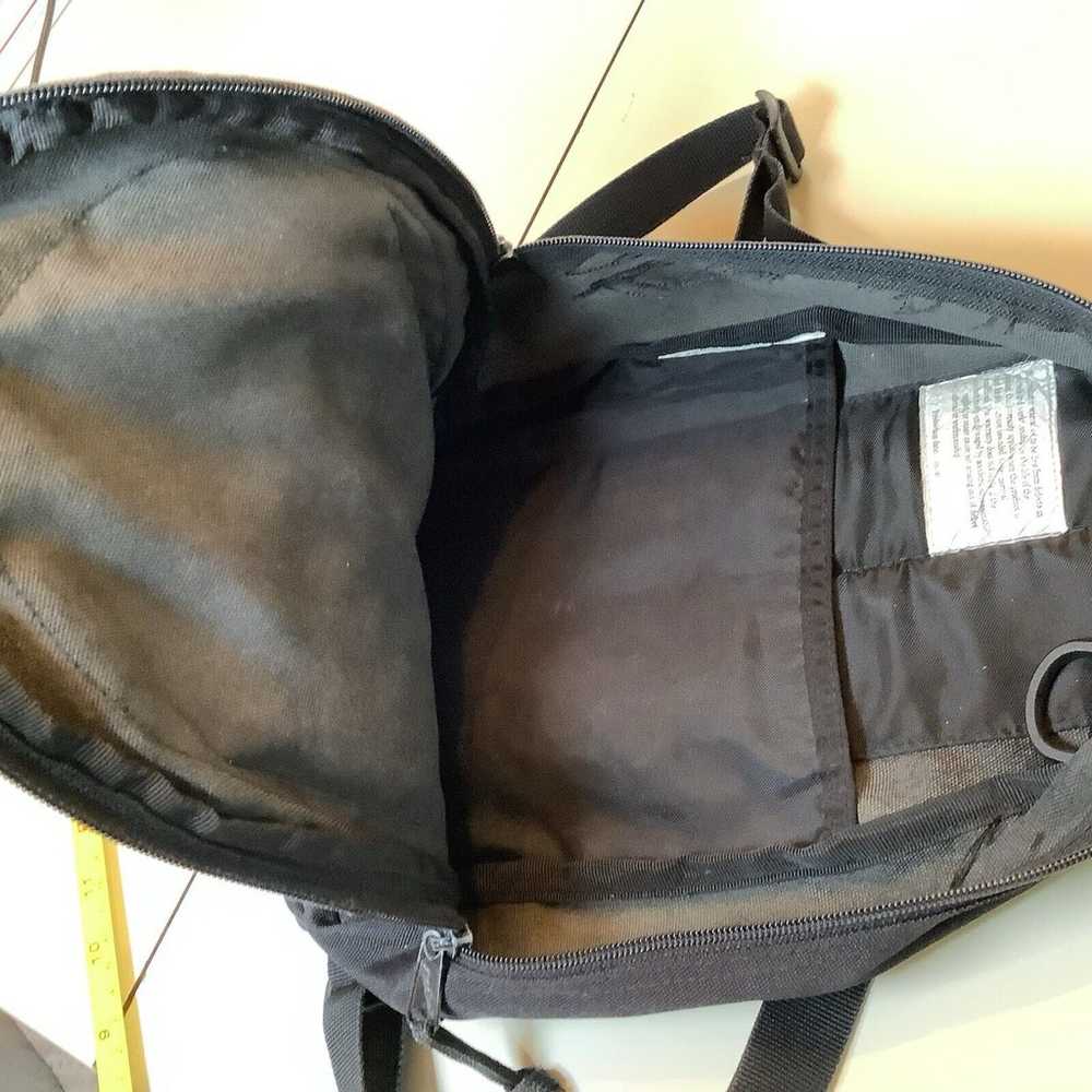 Vintage Eddie Bauer Bag Backpack Small Black Doub… - image 4