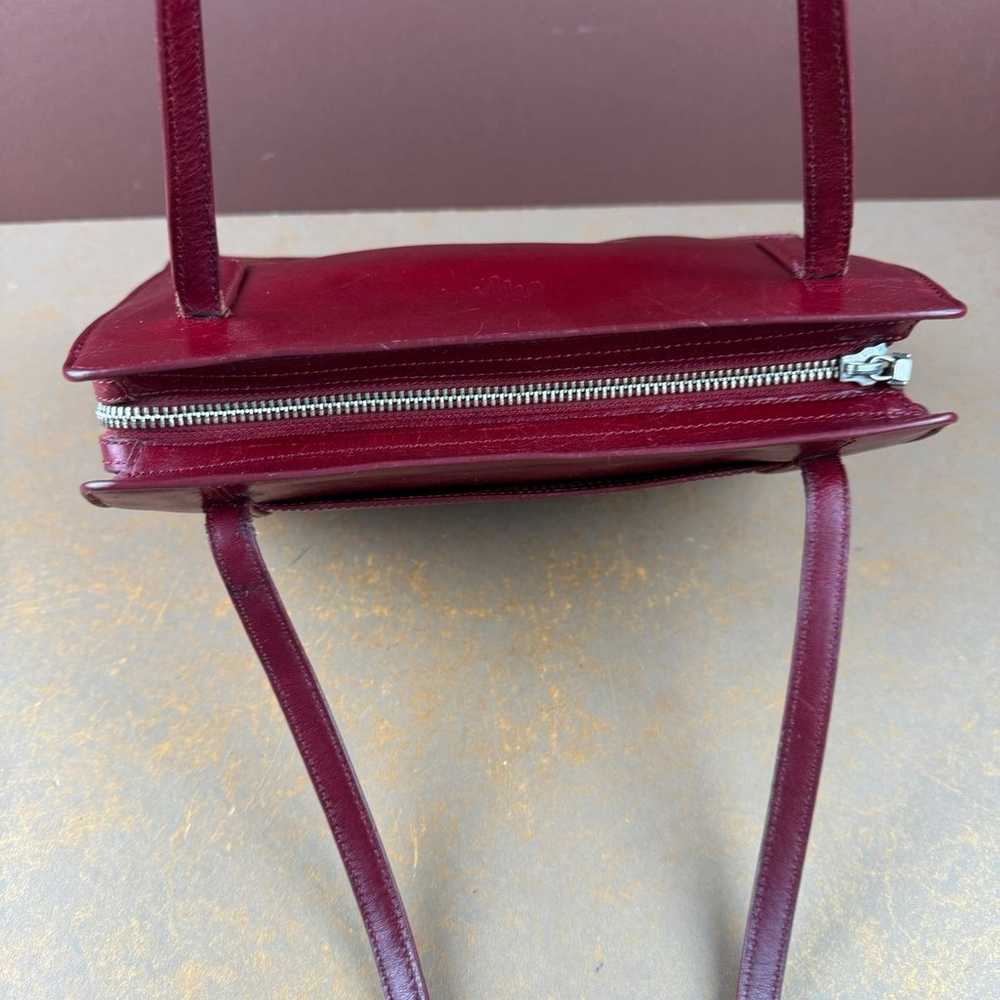 VTG Monsac Original Red Smooth Leather Purse 7X10… - image 4