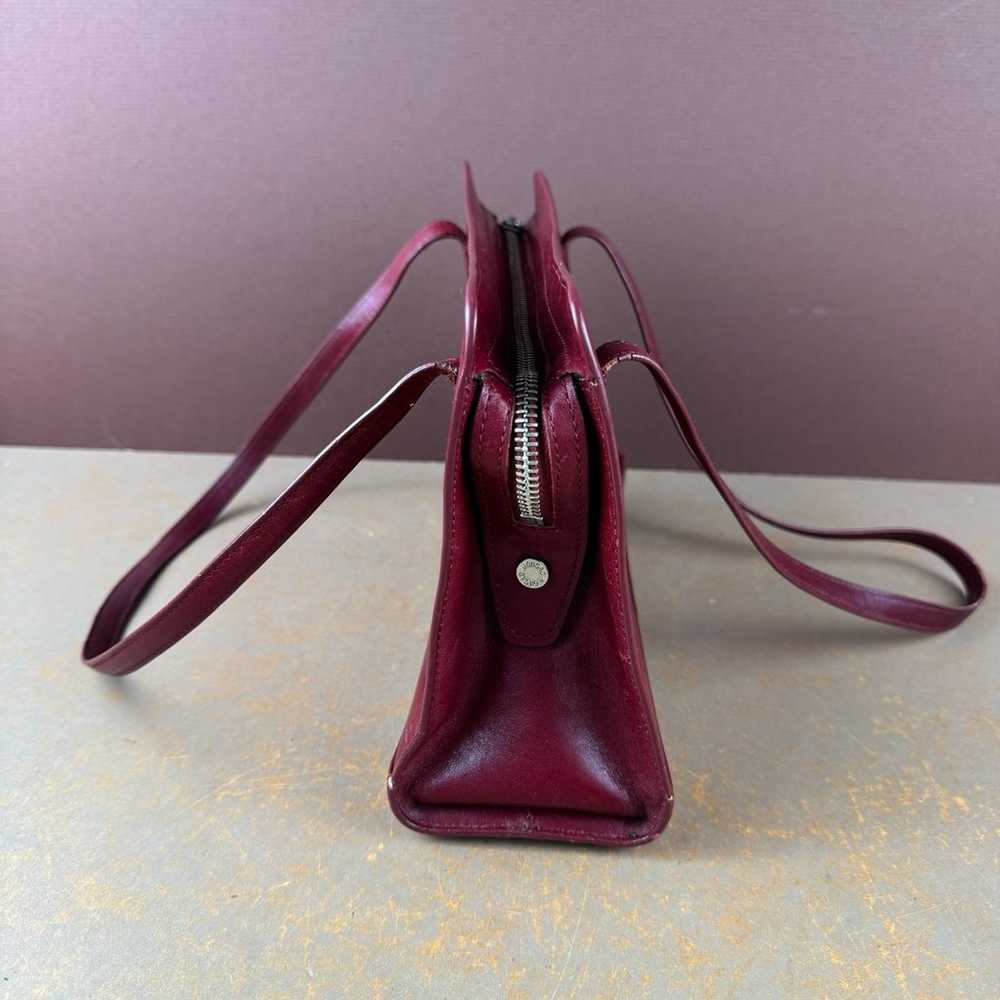 VTG Monsac Original Red Smooth Leather Purse 7X10… - image 9