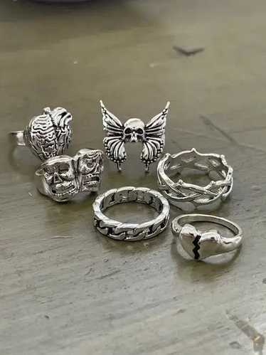 Custom × Jewelry × Vintage Punk Gothic Ring Combo - image 1