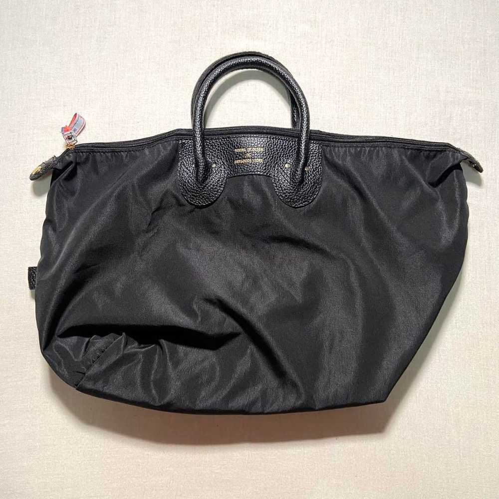 Young & Olsen handbag wrinkled leather black. - image 1