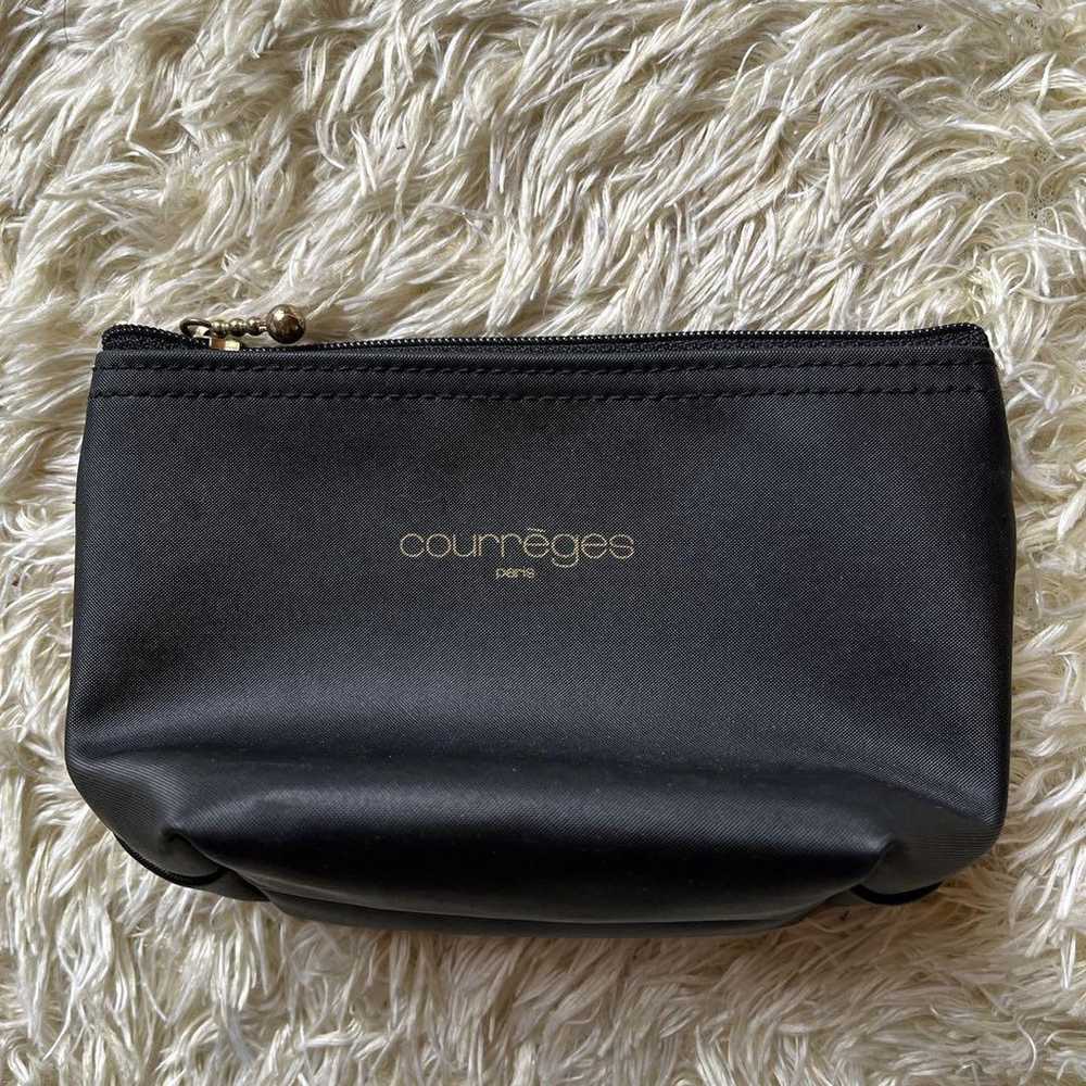 Courreges mini pouch black cosmetics pouch access… - image 8