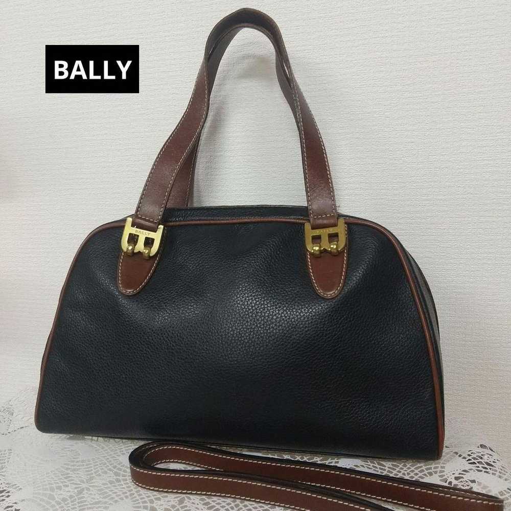 BALLY Handbag Shoulder Bag Gold Logo - image 1