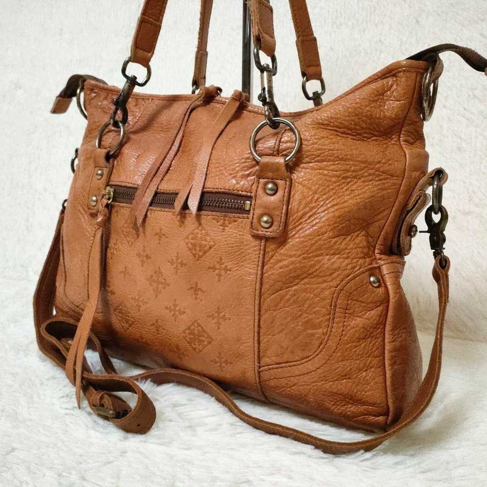 【russet☆Tote Bag】2WAY Shoulder Bag All Leather A4… - image 1