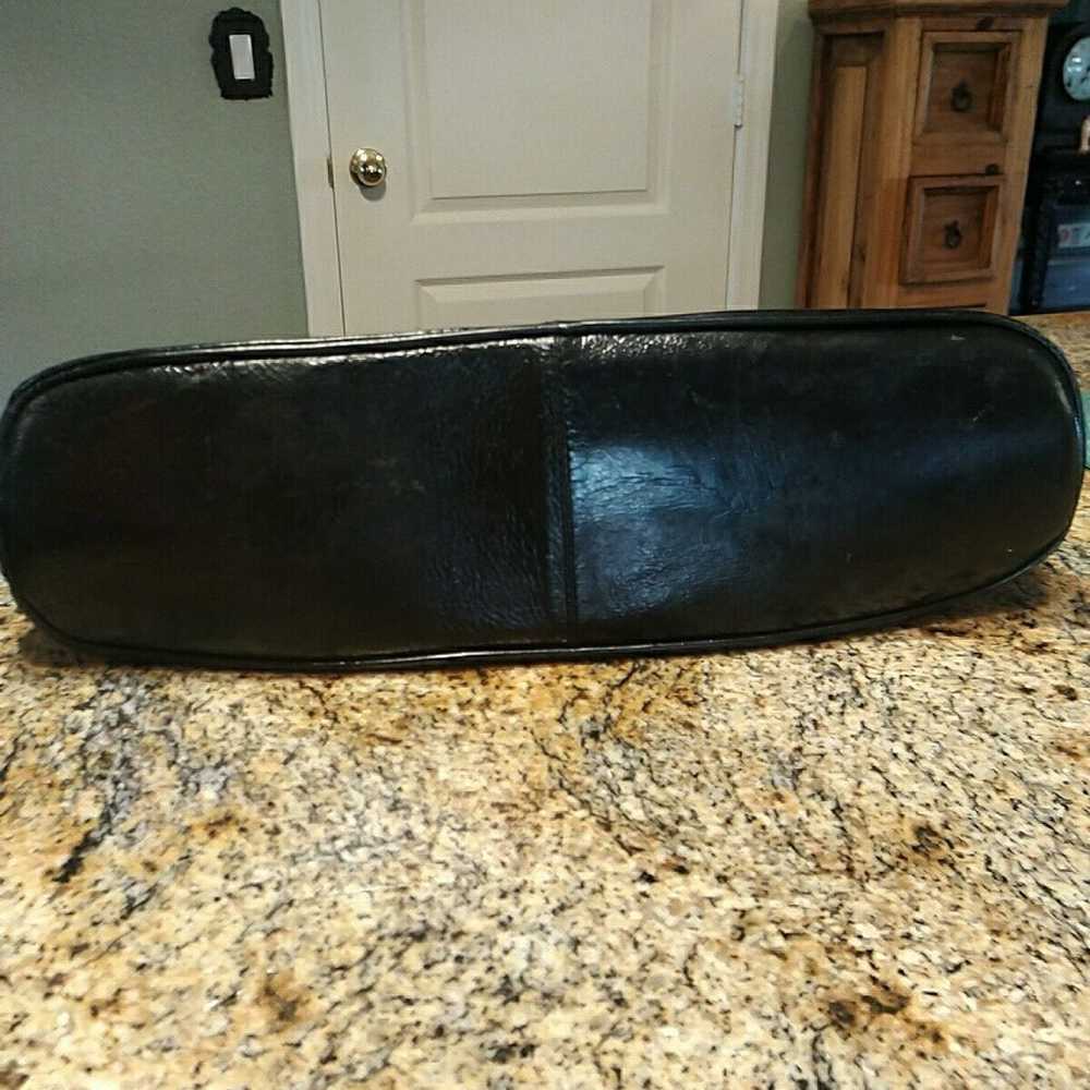 Vintage Armani Exchange Black Leather Purse Handb… - image 4