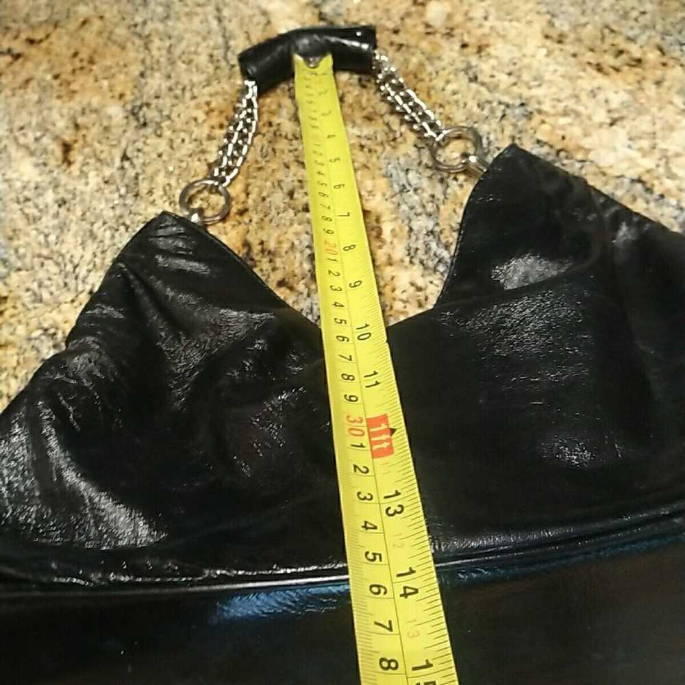 Vintage Armani Exchange Black Leather Purse Handb… - image 8