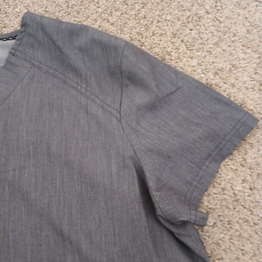 Koio Koi Scrub Top Womens XL Gray Short Sleeve St… - image 3