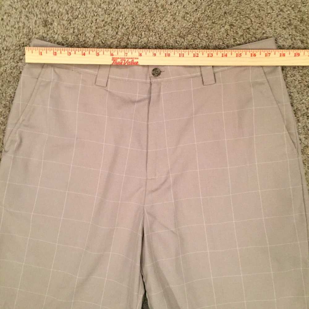 Izod Izod XFG Shorts Mens Size 36 Beige Plaid Pol… - image 3