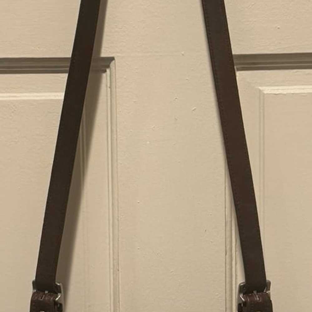 Pre-Loved Vintage COACH Brown Small Hippie Flap - image 3