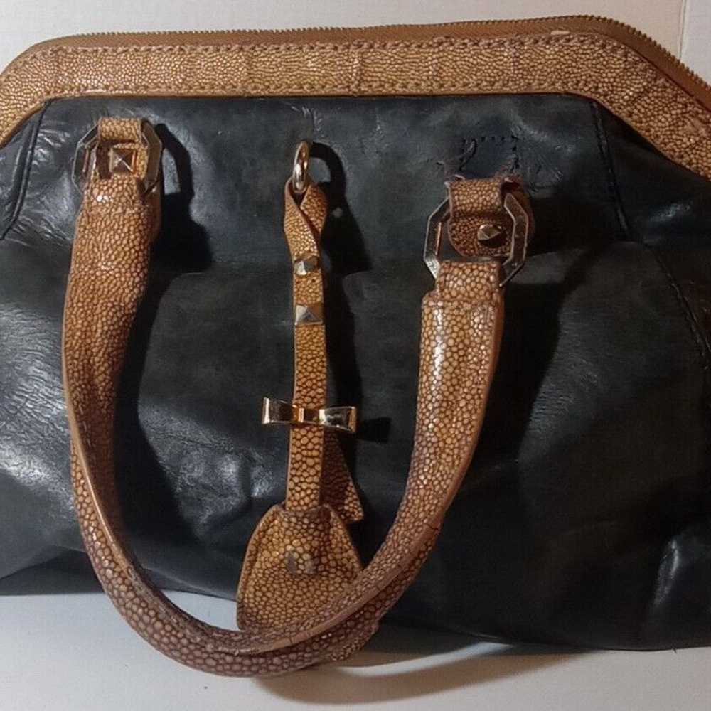 Henri Bendel New York Vintage Leather Hand Bag - image 10