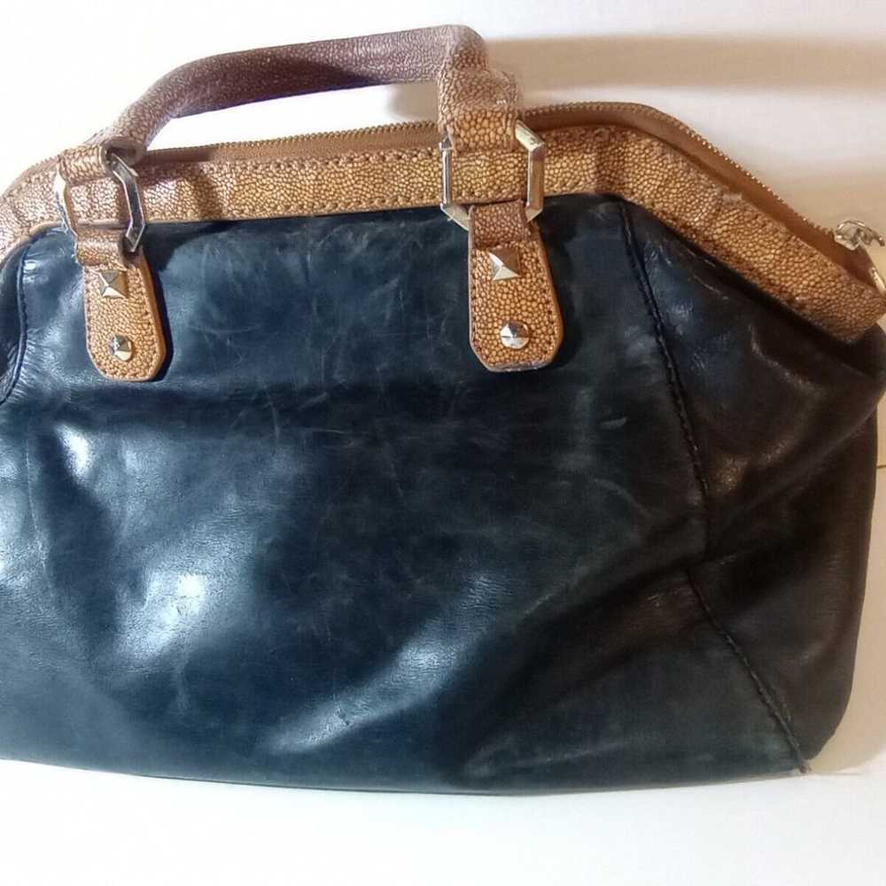 Henri Bendel New York Vintage Leather Hand Bag - image 11