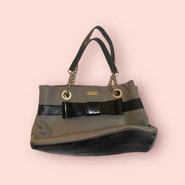 Kate Spade Bohochic  Elena Gray Black W/ Bowtie B… - image 1