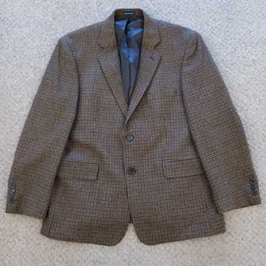 Stafford Stafford Blazer Mens 42 Short Brown Blac… - image 1