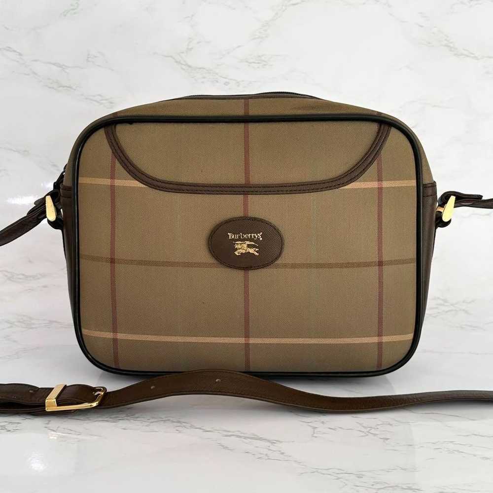 Burberrys Shoulder Bag Nova Check Brown - image 1