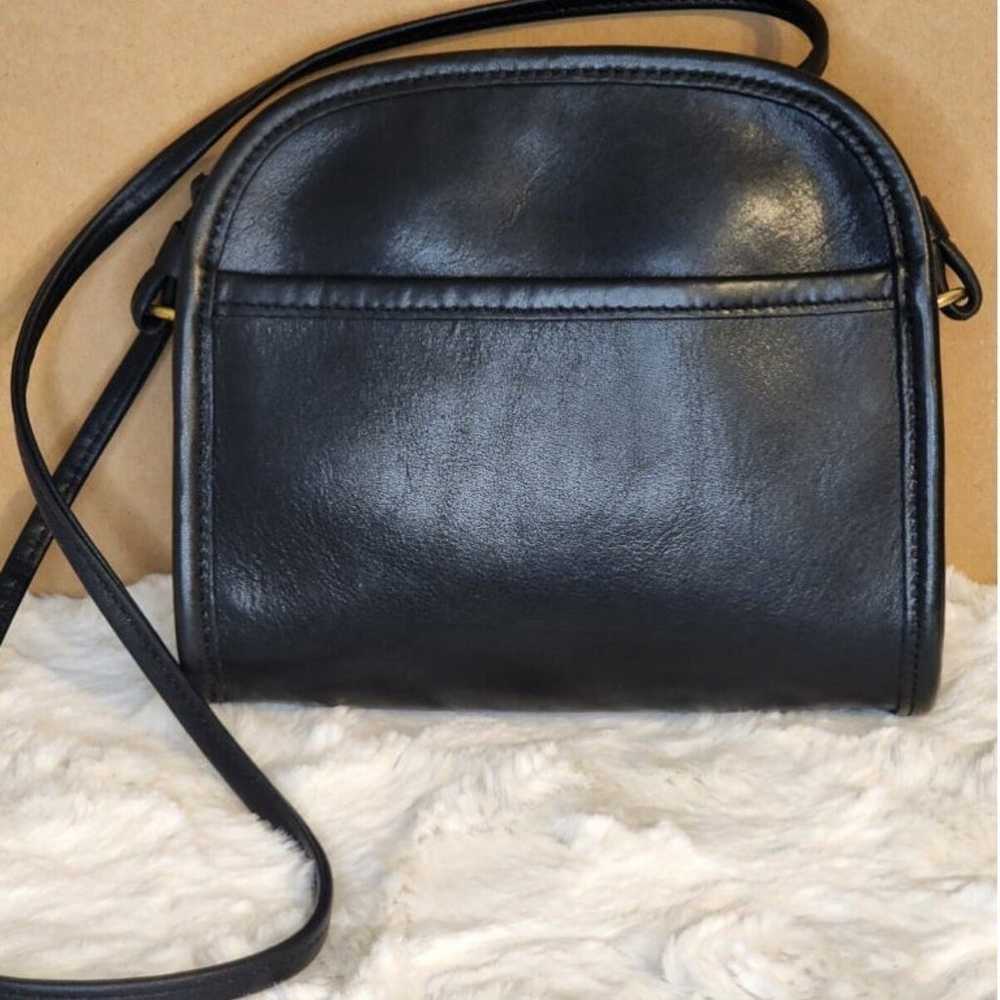 Vintage Coach Black Leather Abbie Crossbody Bag E… - image 1