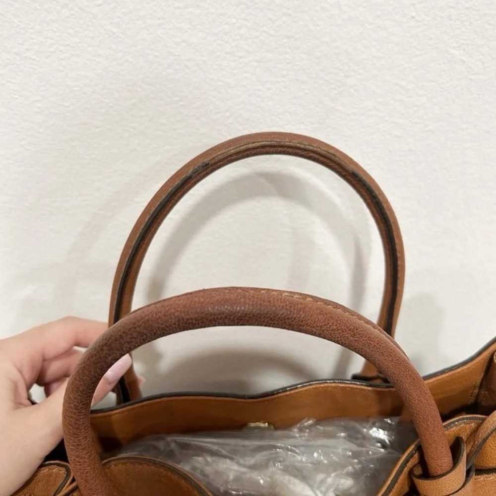 Vintage Michael Kors Tan Leather Hamilton Shoulde… - image 3