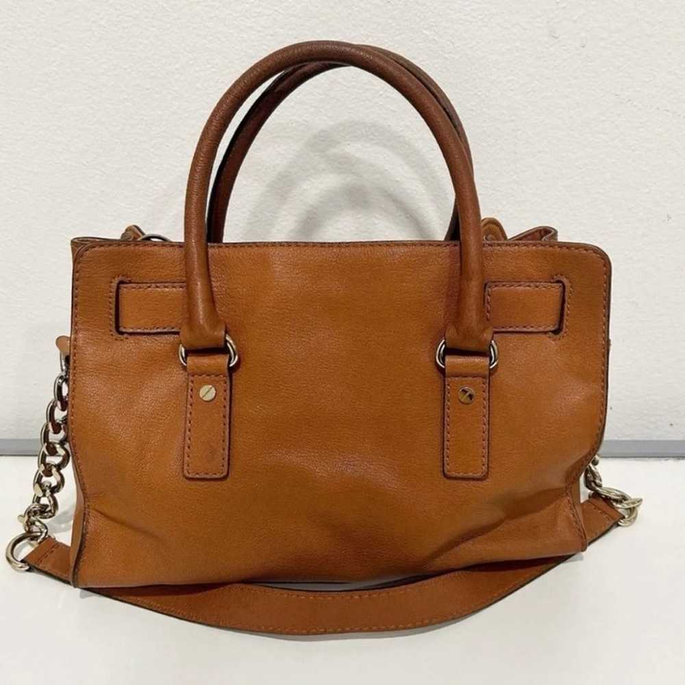 Vintage Michael Kors Tan Leather Hamilton Shoulde… - image 6