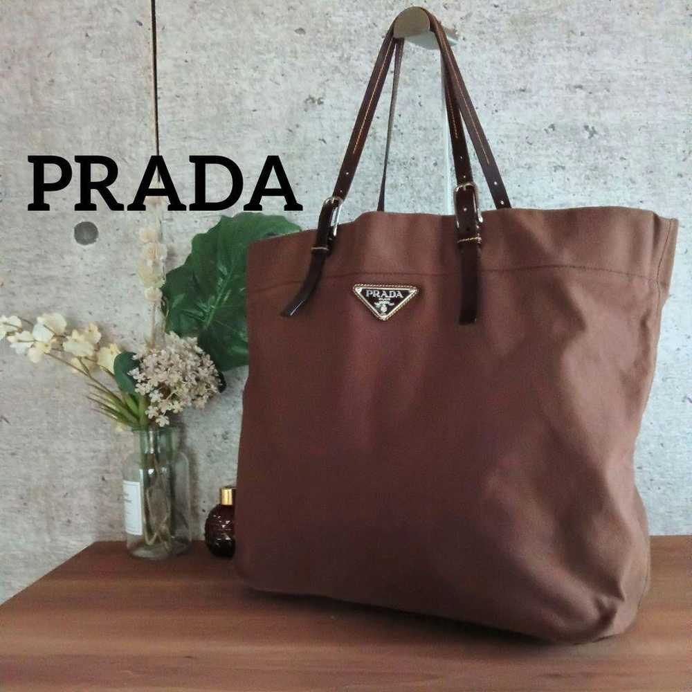 Excellent condition Prada large tote shoulder bag… - image 2