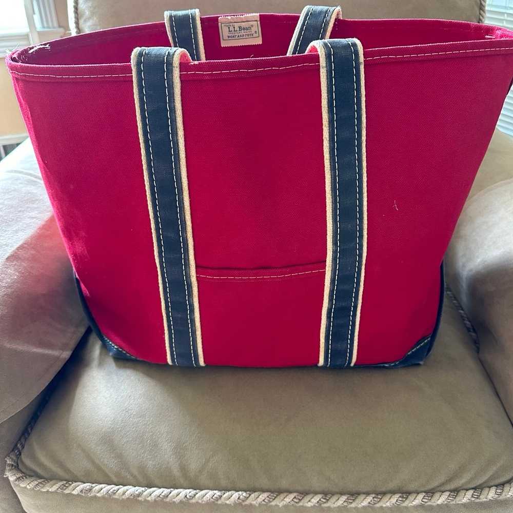 Vintage 80s L.L Bean Boat Tote Bag - image 1