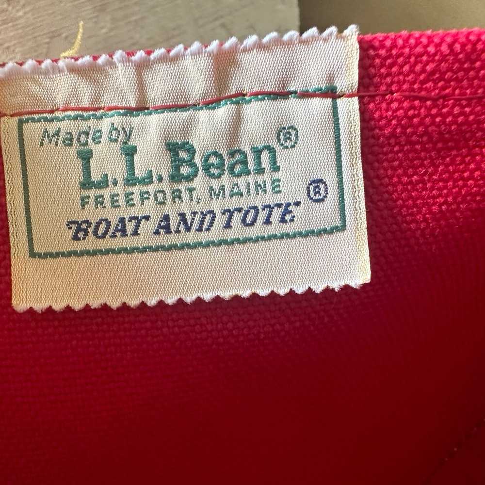 Vintage 80s L.L Bean Boat Tote Bag - image 3