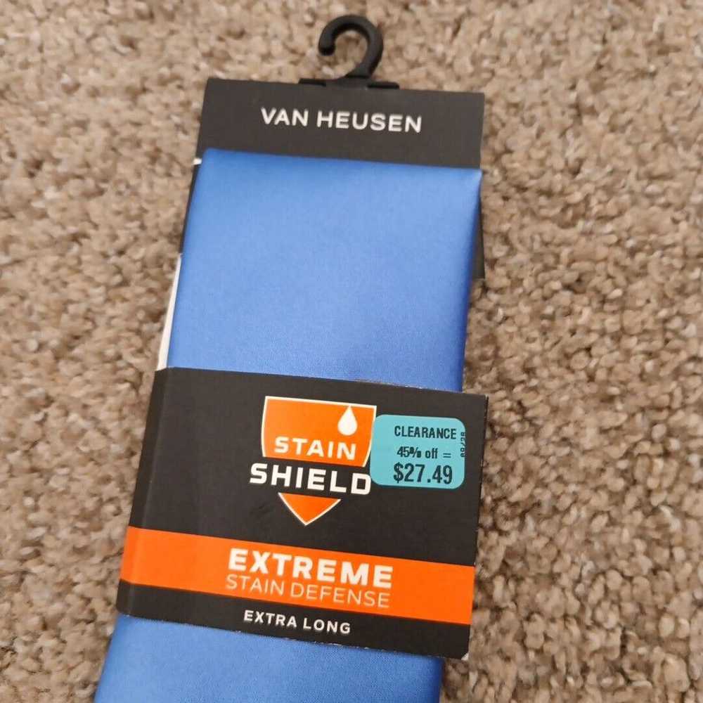 Van Heusen Van Heusen Stain Shield Necktie Blue S… - image 2