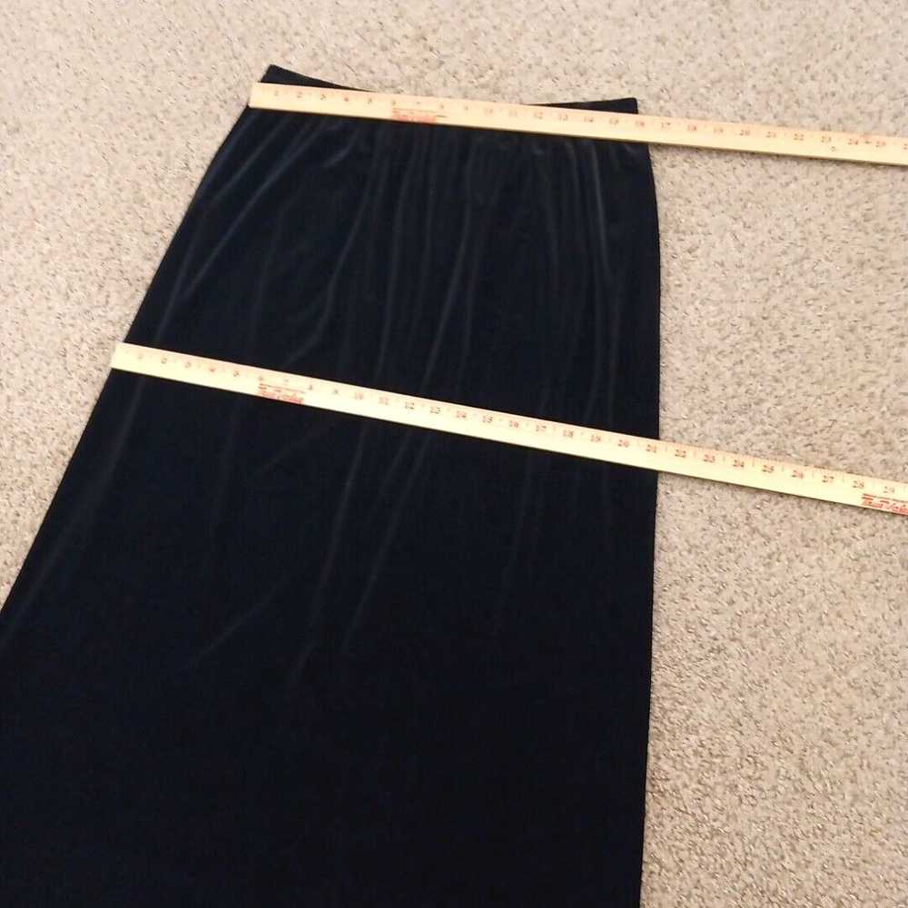 Vintage Fashion Bug Maxi Skirt Size 16 Black Velo… - image 2