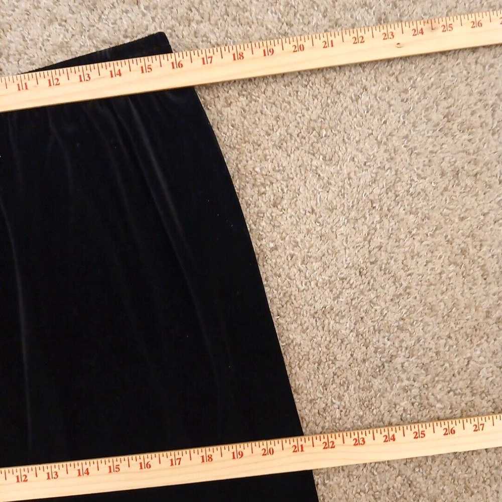 Vintage Fashion Bug Maxi Skirt Size 16 Black Velo… - image 3