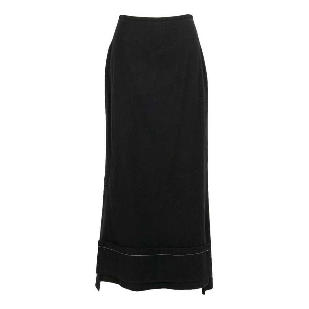 Yohji Yamamoto Wool maxi skirt - image 1