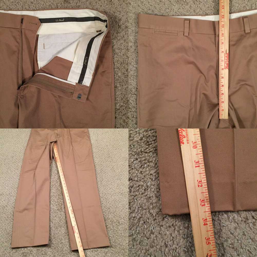 Vintage LL Bean Pants Men's Size 36 Dress Chino B… - image 4