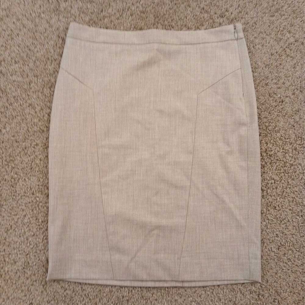 Vintage The Limited Skirt Size 6 Beige Plaid Knee… - image 1