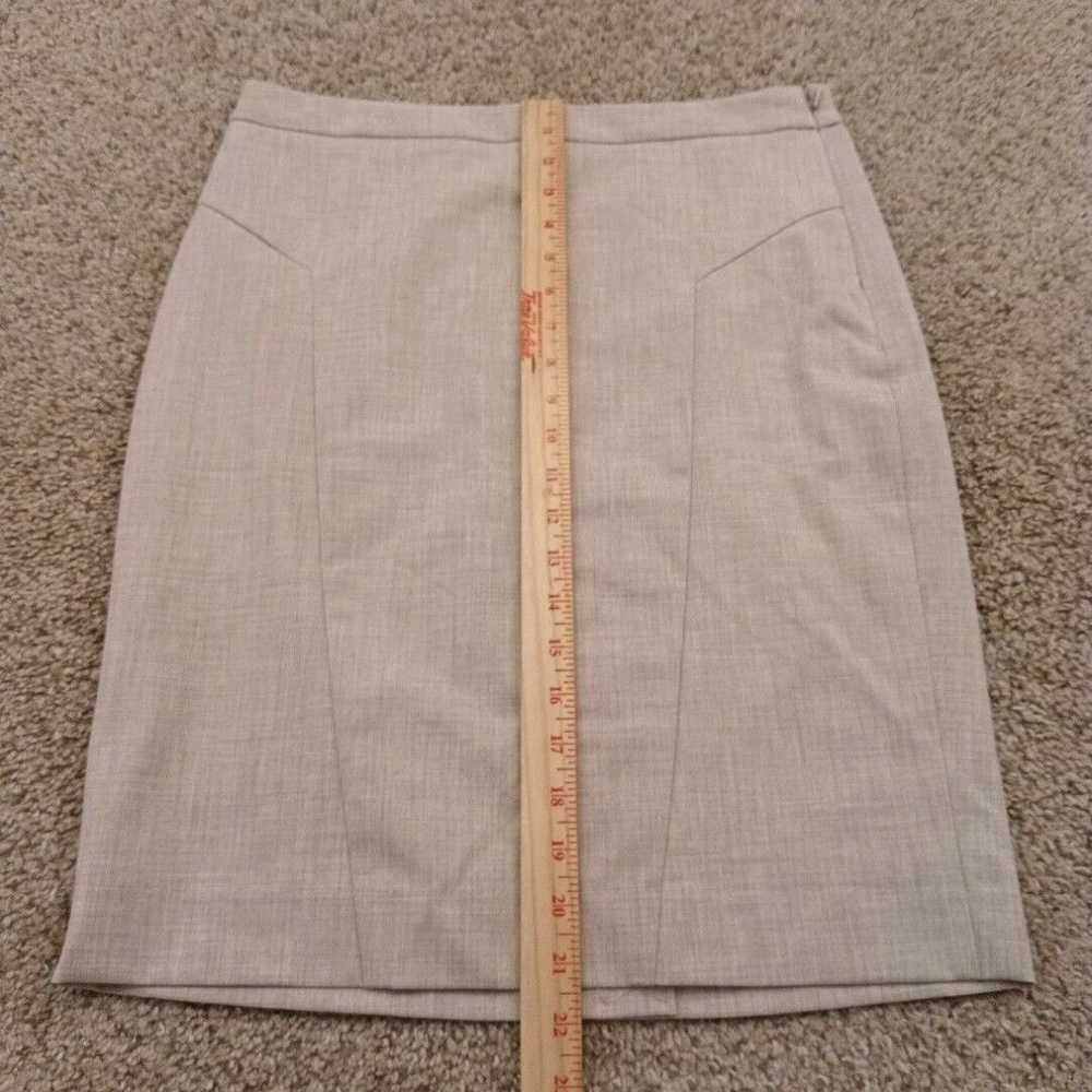 Vintage The Limited Skirt Size 6 Beige Plaid Knee… - image 4